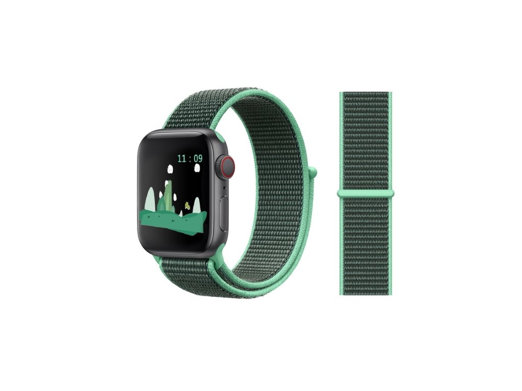 Řemínek na hodinky apple watch  - zelený