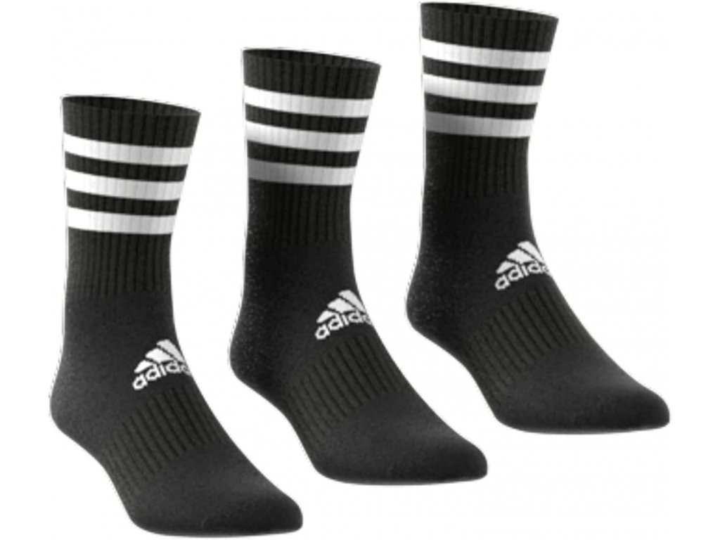 Ponožky Adidas Performance Unisex 9 párů černé pruhy