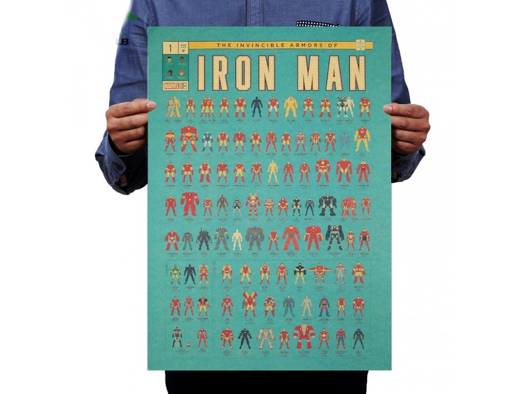 Plakát Iron man obleky