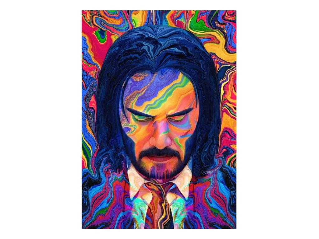 Plakát John wick barevný