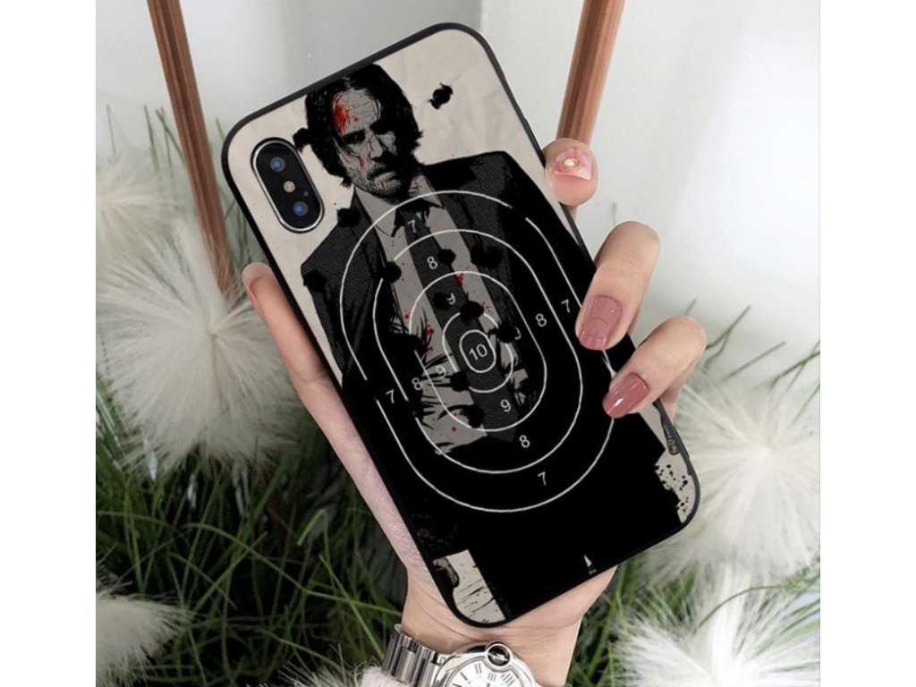 Kryt John wick terč na Iphone 11 10 8 7 6 6S Plus X XS MAX 5 5S SE XR