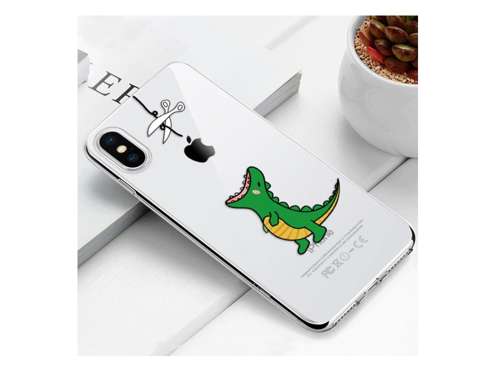 Průhledný vtipný Kryt na Iphone Dinosaurus