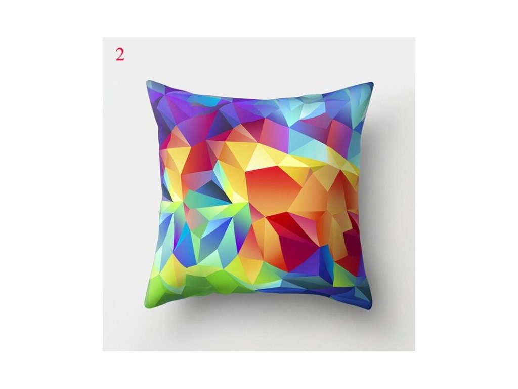 Duhový Povlak na polštář 45x45 typ 4