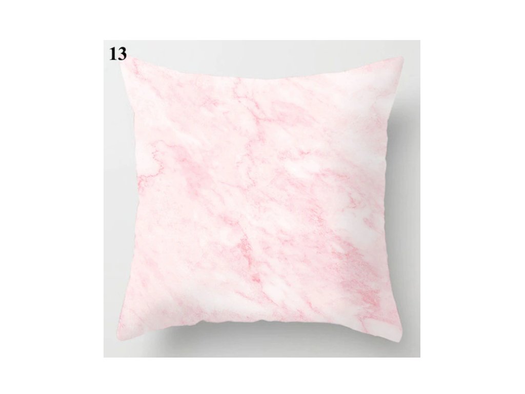 Růžový Povlak na polštář Severský styl 45x45 typ 13