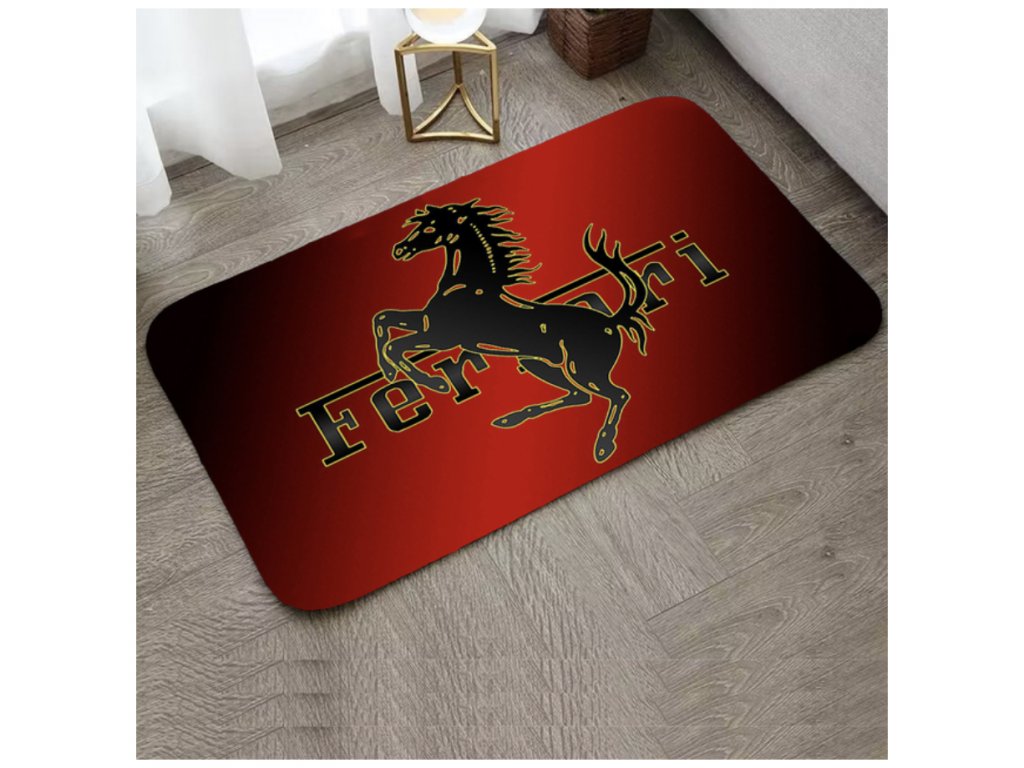 Rohožka ferrari tmavá červená