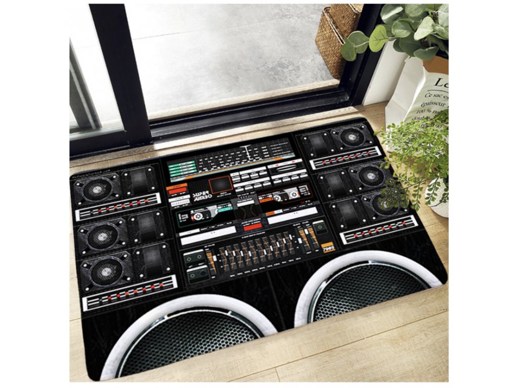 Rohožka Retro kazetová hudební podložka DJ