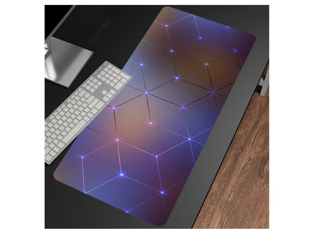 Herní podložka pod myš Geometrická fialová