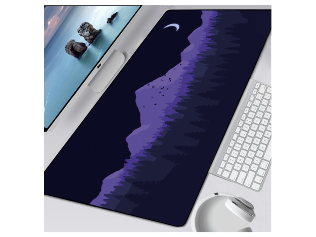 Laptop Gamer Podložka pod myš krajina fialová