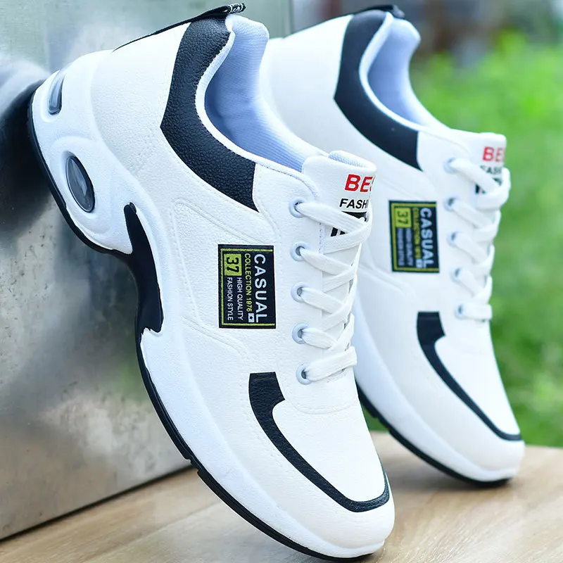 Pánské sportovní boty jarní trend 2025 šněrovací tlustá podrážka prodyšné protiskluzové velikosti